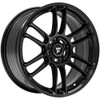 Set 4 17" Fittipaldi Wheels FS368 17x8 Gloss Black 5x100 35mm Rims