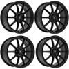 Set 4 18" Fittipaldi Wheels FS366 18x8 Gloss Black 5x4.5 35mm Truck Suv Rims