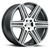 Mandrus Atlas 22x10 5x112 Gunmetal W/ Mirror Cut Face & Lip Wheel 22" 44mm Rim