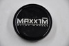 Maxxim Alloy Wheels Gloss Black w/Chrome Logo Wheel Center Cap Hub Cap MAX-C-080 2.34"