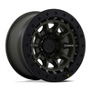 Set 4 Black Rhino BR016 Tusk 17x8.5 Olive Drab Green 5x5 17" -10mm Lifted Wheels