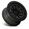 Set 4 Black Rhino BR016 Tusk 17x8.5 Olive Drab Green 5x5 17" -10mm Lifted Wheels