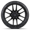 17" Lock Offroad Krawler Matte Black Matte Black Ring 17x9 Wheel 6x5.5 -12mm Rim