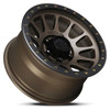 Set 4 17" Lock Offroad Yosemite Desert Bronze Matte Black Ring 17x9 5x5 0mm Rims