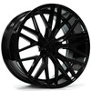 Set 4 19" Axe Wheels EX30 Gloss Black 19x8.5 Wheels 5x115 35mm Rims