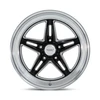 Set 4 20" American Racing VN514 Groove Black Milled Diamond Cut 20x10 Wheels 5x5