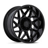 20" Moto Metal Mo812 Turbine Gloss Black 20x9 Wheel 8x180 01mm For Chevy GMC Rim