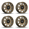 Set 4 17" Brink Wheels B302 Alpine Bronze 17x8.5 Flow Formed 5x5 5x4.5 0mm Rims