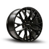Set 4 17" Kalon Wheels Inferno 103 Gloss Black 17x7.5 Wheels 5x112 40mm Rims