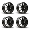 Set 4 18" Kalon Wheels Cypher 102 Gloss Black 18x8 Wheels 5x4.5 35mm Rims Set 4 18" Kalon Wheels Cypher 102 Gloss Black 18x8 Wheels 5x4.5 35mm Rims