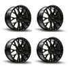 Set 4 20" Kalon Wheels Inferno 103 Gloss Black 20x9 Wheels 5x120 35mm Rims