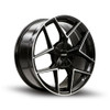 Set 4 18" Kalon Wheels Falcon 201 Black Machined Face 18x8 5x100 5x4.5 40mm Rims