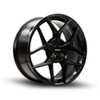 Set 4 18" Kalon Wheels Falcon 201 Gloss Black 18x8 Wheels 5x112 5x120 40mm Rims