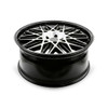 Set 4 22" Kalon Wheels Kolossus 101 Black Machined Face 22x9.5 Wheels 6x135 30mm