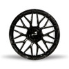 Set 4 16" Kalon Wheels Blitz 203 Gloss Black 16x7 Wheels 5x112 5x120 42mm Rims