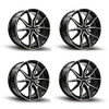 Set 4 20" Kalon Wheels Cypher 102 Black Machined Face 20x8.5 Wheels 5x112 35mm
