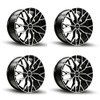 Set 4 18" Kalon Wheels Inferno 103 Black Machined Face 18x8 Wheels 5x112 38mm Set 4 18" Kalon Wheels Inferno 103 Black Machined Face 18x8 Wheels 5x112 38mm