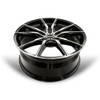 Set 4 18" Kalon Wheels Pyro 202 18x8 5x100 5x4.5 40mm Black Machined Face Wheels