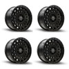 Set 4 17" Thret Offroad Firewall 702 Satin Black 17x9 Wheels 8x170 -12mm Rims