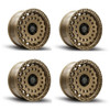 Set 4 17" Thret Offroad Firewall 702 Bronze 17x9 Wheels 6x5.5 -12mm Truck Rims