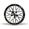 Set 4 20" Kalon Wheels Blitz 203 20x8.5 5x112 5x120 38mm Black Machined Face Rim