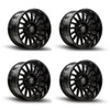 Set 4 20" Thret Offroad Omega 902 Gloss Black 20x10 Wheels 6x5.5 -21mm Rims