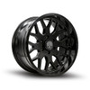 Set 4 20" Thret Offroad Monarch 901 Gloss Black 20x10 Wheels 6x5.5 -21mm Rims