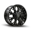 Set 4 20" Thret Offroad Vulcan 801 Gloss Black 20x9 Wheels 5x5 5x5.5 0mm Rims
