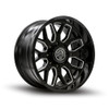 Set 4 20" Thret Offroad Monarch 901 Gloss Black Milled 20x10 Wheels 8x180 -21mm