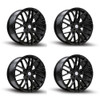 Set 4 20" Sapphire Luxury Alloys SX02-02 Gloss Black 20x9 Wheels 5x112 35mm Rims Set 4 20" Sapphire Luxury Alloys SX02-02 Gloss Black 20x9 Wheels 5x112 35mm Rims