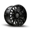 Set 4 20" Thret Offroad Omega 902 Gloss Black Milled 20x10 Wheels 6x135 -21mm