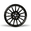 Set 4 22" Sapphire Luxury Alloys SX03-03 Gloss Black 22x9 Wheels 5x112 35mm Rims