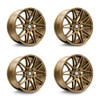 Set 4 20" Sapphire Luxury Alloys SX05-05 Bronze 20x9 Wheels 5x4.5 35mm Rims