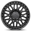 Set 4 17" Lock Offroad Onyx Matte Black Matte Black Ring 17x9 Wheels 6x5.5 1mm