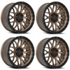 Set 4 17" Lock Offroad Combat Matte Bronze Black Ring 17x9 Wheels 6x5.5 -12mm Set 4 17" Lock Offroad Combat Matte Bronze Black Ring 17x9 Wheels 6x5.5 -12mm