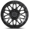 17" Lock Offroad Combat Matte Black W Matte Black Ring 17x9 Wheel 6x5.5 12 Rim