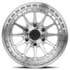 17" Lock Offroad Baja Machine Clear Coat 17x9 Wheel 6x5.5 -12mm Lifted Truck Rim