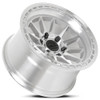 17" Lock Offroad Baja Machine Clear Coat 17x9 Wheel 6x5.5 -12mm Lifted Truck Rim