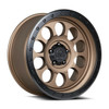 17" Lock Offroad 50 Cal Matte Desert Bronze Matte Black Ring 17x9 Wheel 5x5 0mm