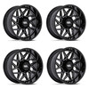 Set 4 20" Moto Metal MO812 Turbine Gloss Black Milled 20x9 Wheels 8x170 01mm Rim