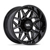 Set 4 20" Moto Metal MO812 Turbine Gloss Black Milled 20x9 Wheels 8x6.5 01mm Rim