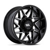 20" Moto Metal MO812 Turbine Gloss Black Machined Face 20x9 Wheel 8x180 20mm Rim