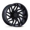 20" Fuel 1PC D864 Hurricane Blackout 20x10 Wheel 5x5.5 -18mm Lifted Truck Rims