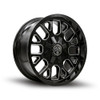 Set 4 17" Thret Offroad Attitude 802 Gloss Black Milled 17x9 5x4.5 5x5 18mm Rims