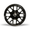 Set 4 17" Thret Offroad Attitude 802 Gloss Black Milled 17x9 5x4.5 5x5 18mm Rims