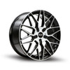 20" Kalon Wheels Blitz 203 Gloss Black Machined Face 20x8.5 5x108 5x115 38mm Rim