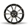 20" Kalon Wheels Pyro 202 Black Machined Face 20x8.5 Wheel 5x110 5x4.5 38mm Rim