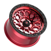 18" Fittipaldi Offroad FT101RTB Red Machined Black Lip 18x9 Wheel 5x150 18mm Rim