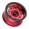 20" Fittipaldi Offroad FT100RTB Red Machined Black Lip 20x9 Wheel 5x5 0mm Rim