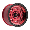 18" Fittipaldi Offroad FT100RTB Red Machined Black Lip 18x9 Wheel 6x135 18mm Rim